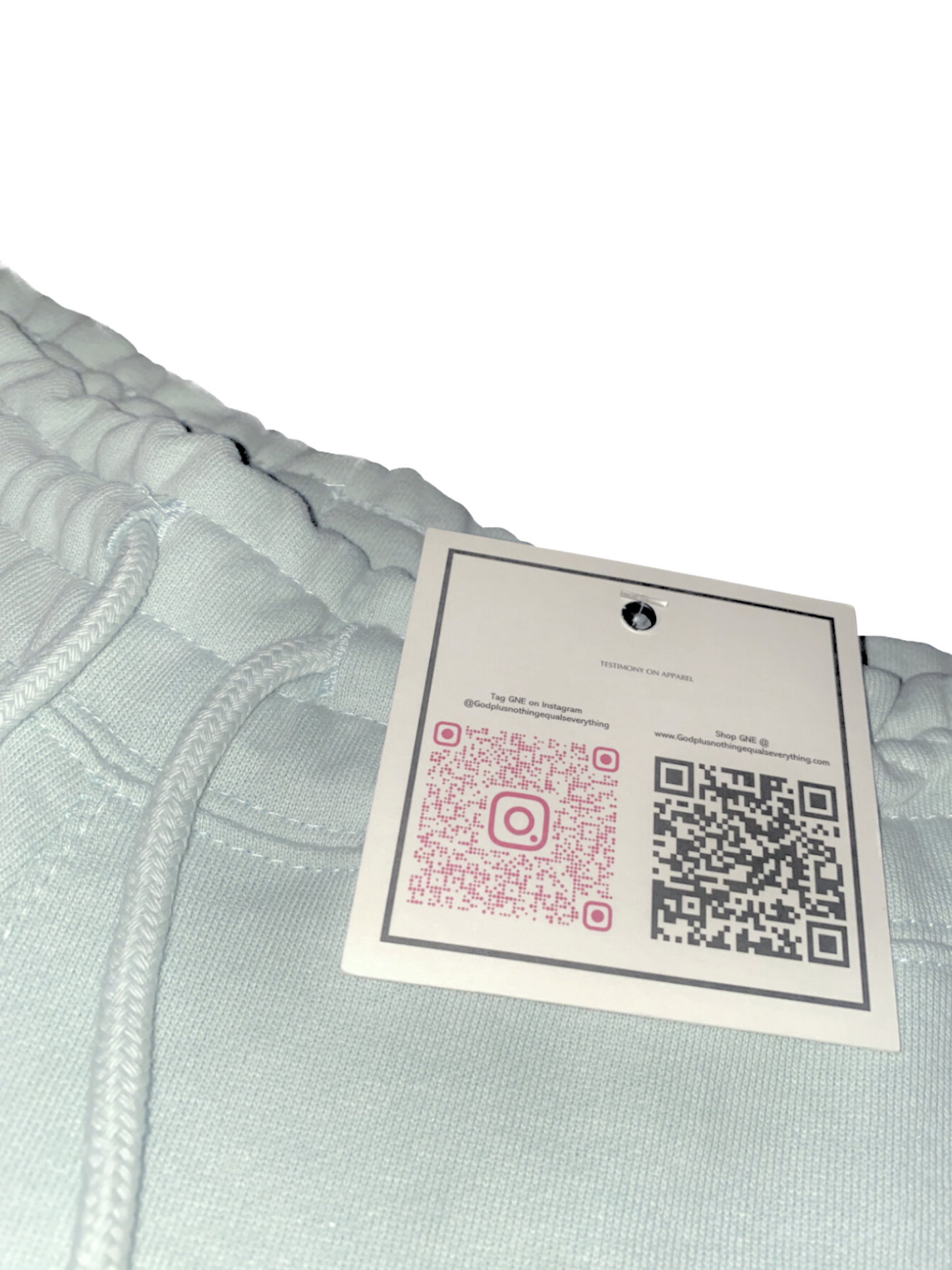 GNE "TONE-Setters" Unisex Seafoam Mint Green Long-Sleeved Tee & Sweat-Short Set