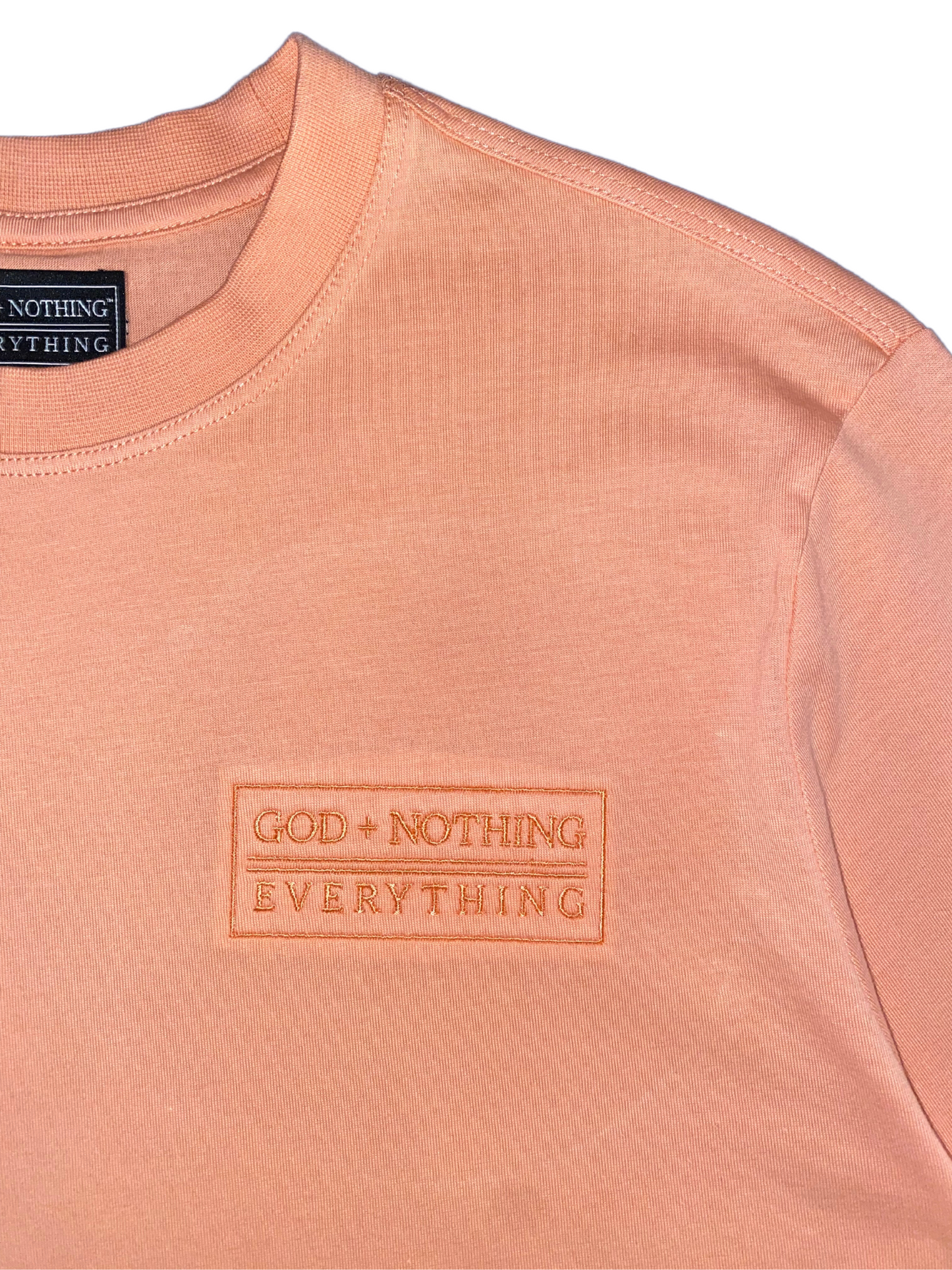 GNE "TONE-Setters" Unisex Salmon-Peach Long-Sleeved Tee & Sweat-Short Set