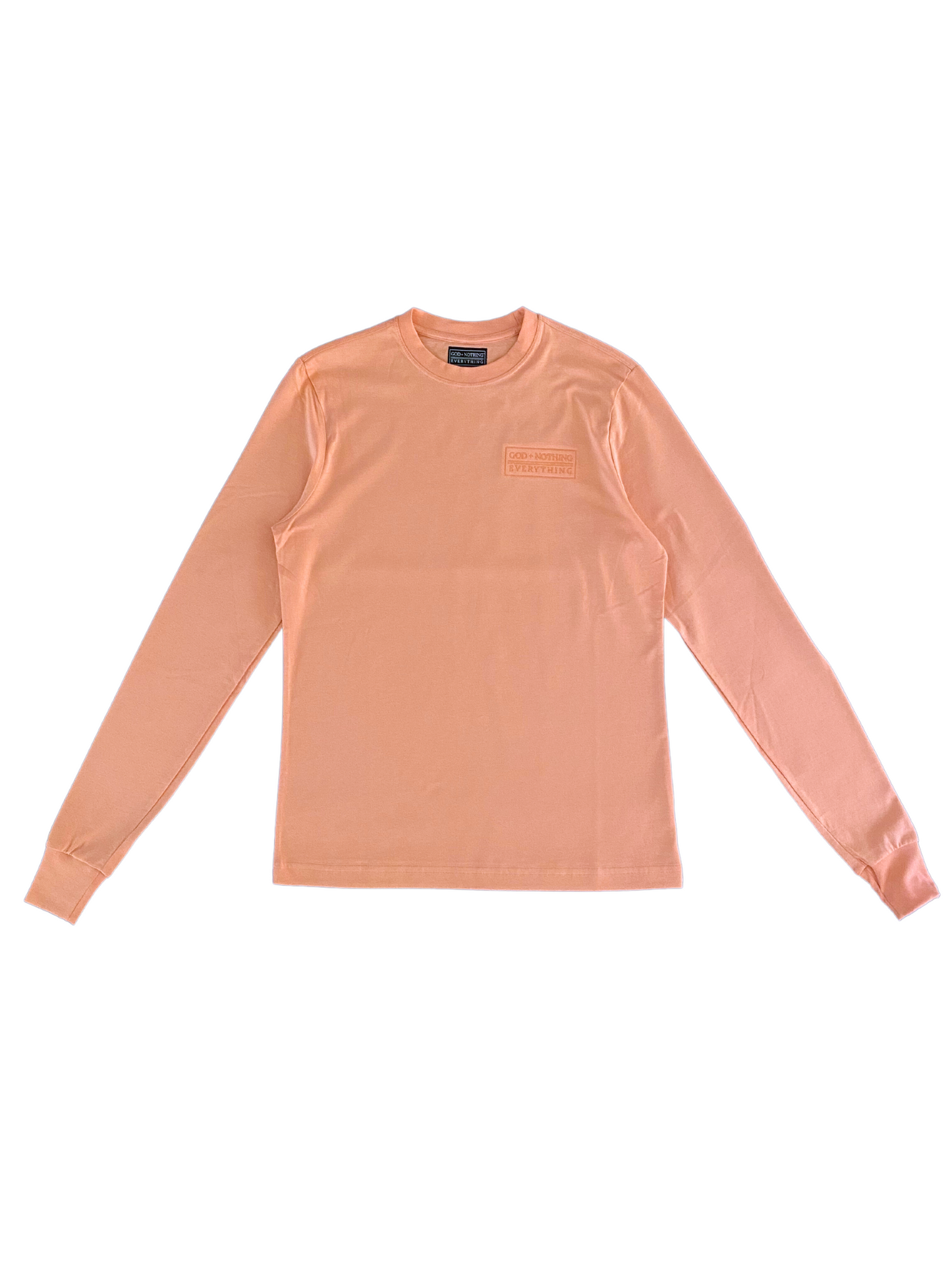 GNE "TONE-Setters" Unisex Salmon-Peach Long-Sleeved Tee & Sweat-Short Set