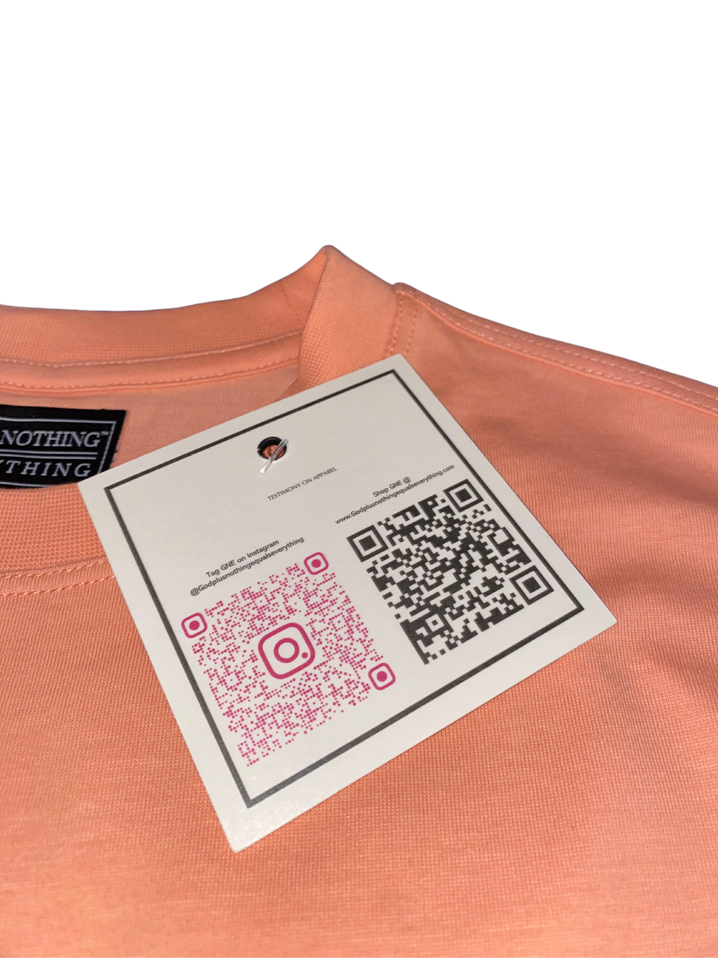 GNE "TONE-Setters" Unisex Salmon-Peach Long-Sleeved Tee & Sweat-Short Set