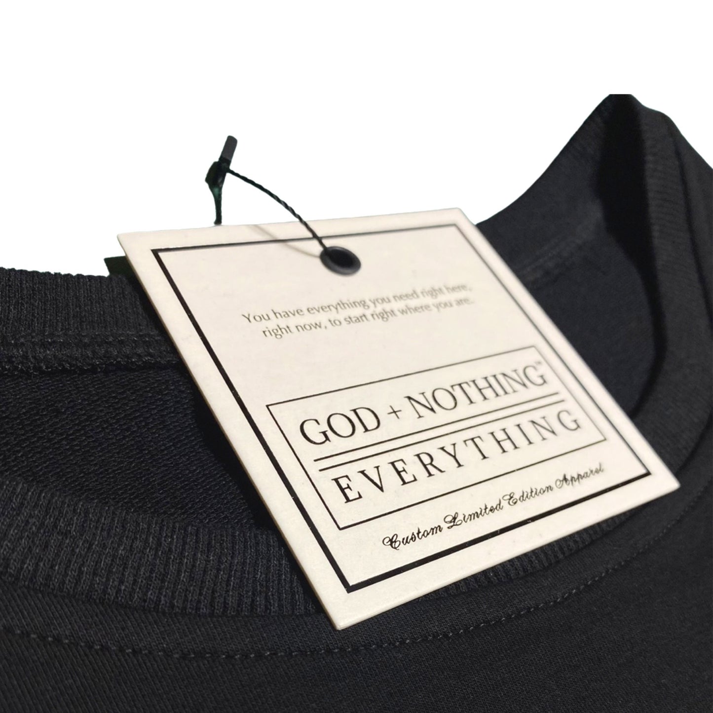 GNE "Willpower" Women's Black Short-Sleeved Sweatshirt & Sweat-Short Set