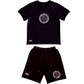 GNE "Willpower" Men's Black Short-Sleeved Sweatshirt & Long Sweat-Short Set